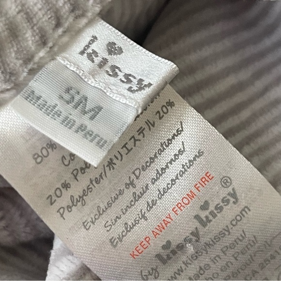 NWT Kissy Kissy Viva Velour Hat Grey 3-6M - Picture 9 of 10